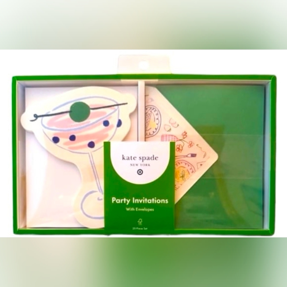 Kate Spade x Target Set of 10 Party Event Invitations with Envelopes